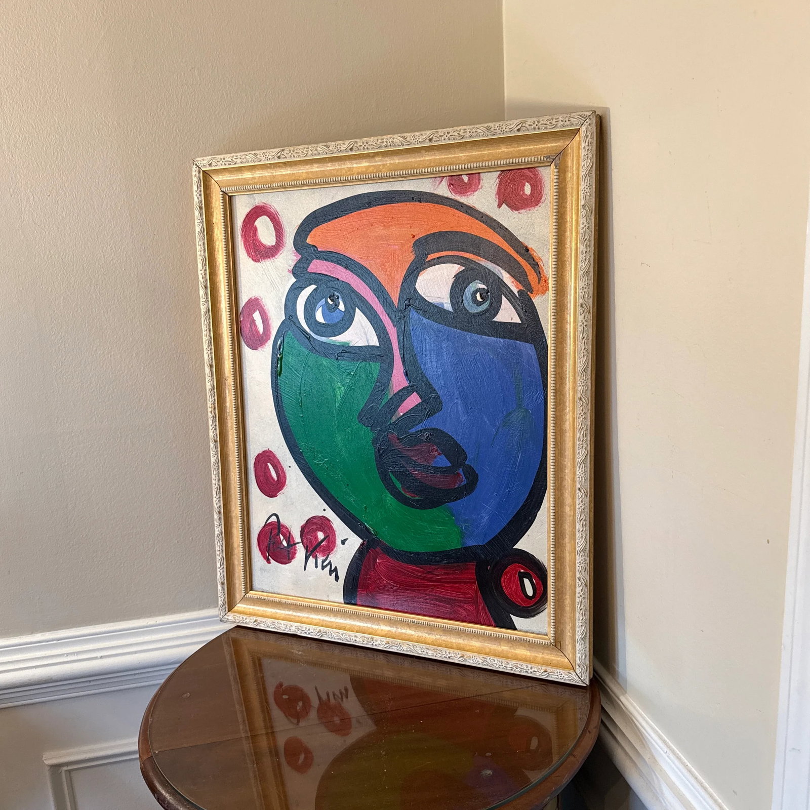 1970s Peter Keil Abstract Painting Framed - 6