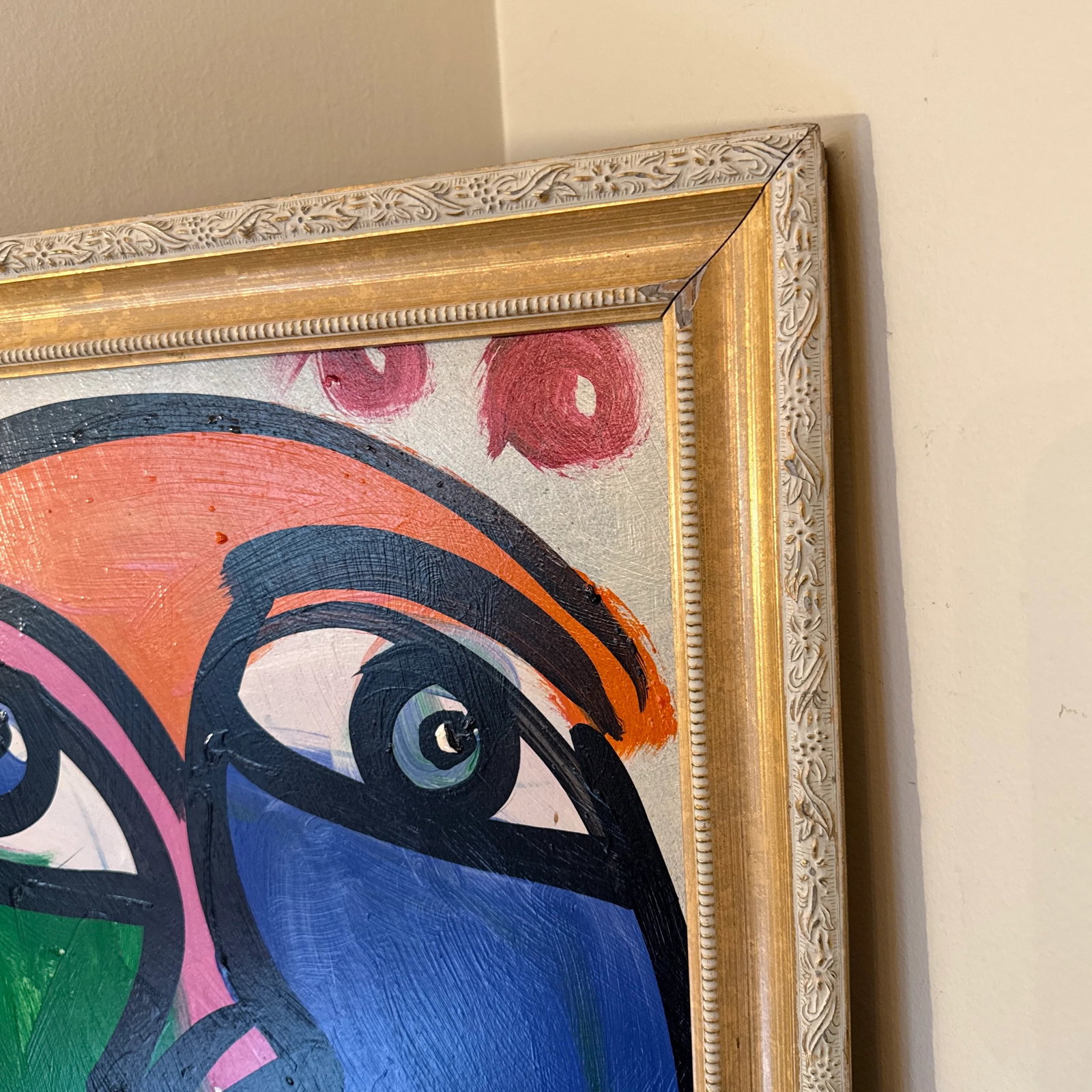 1970s Peter Keil Abstract Painting Framed - 7