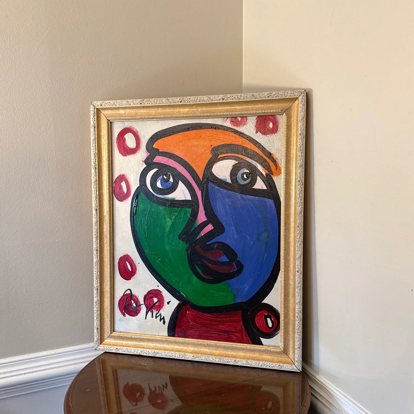 1970s Peter Keil Abstract Painting Framed - 8