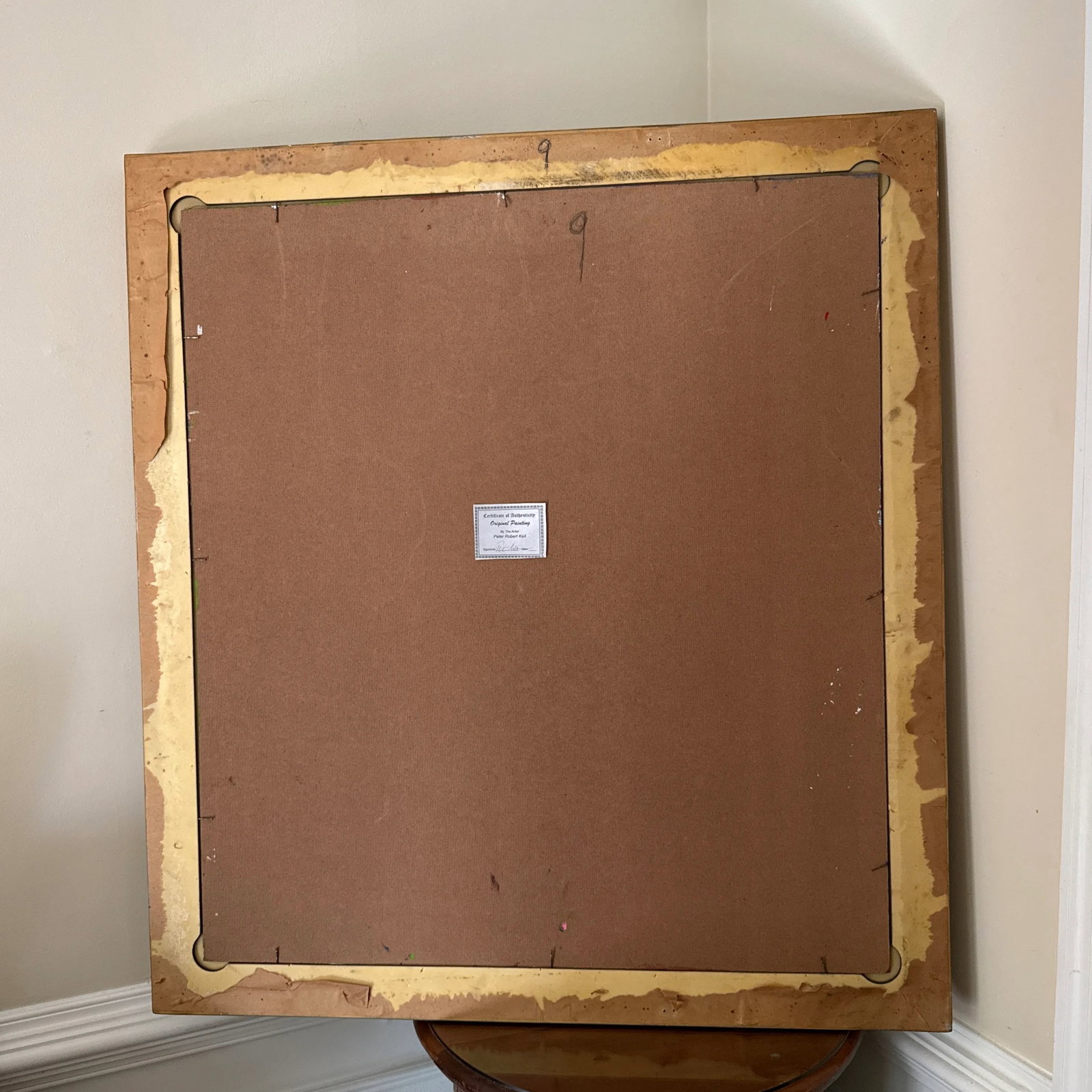 1970s Vintage Abstract Portraiture, Painting by Peter Robert Keil, Framed - 8