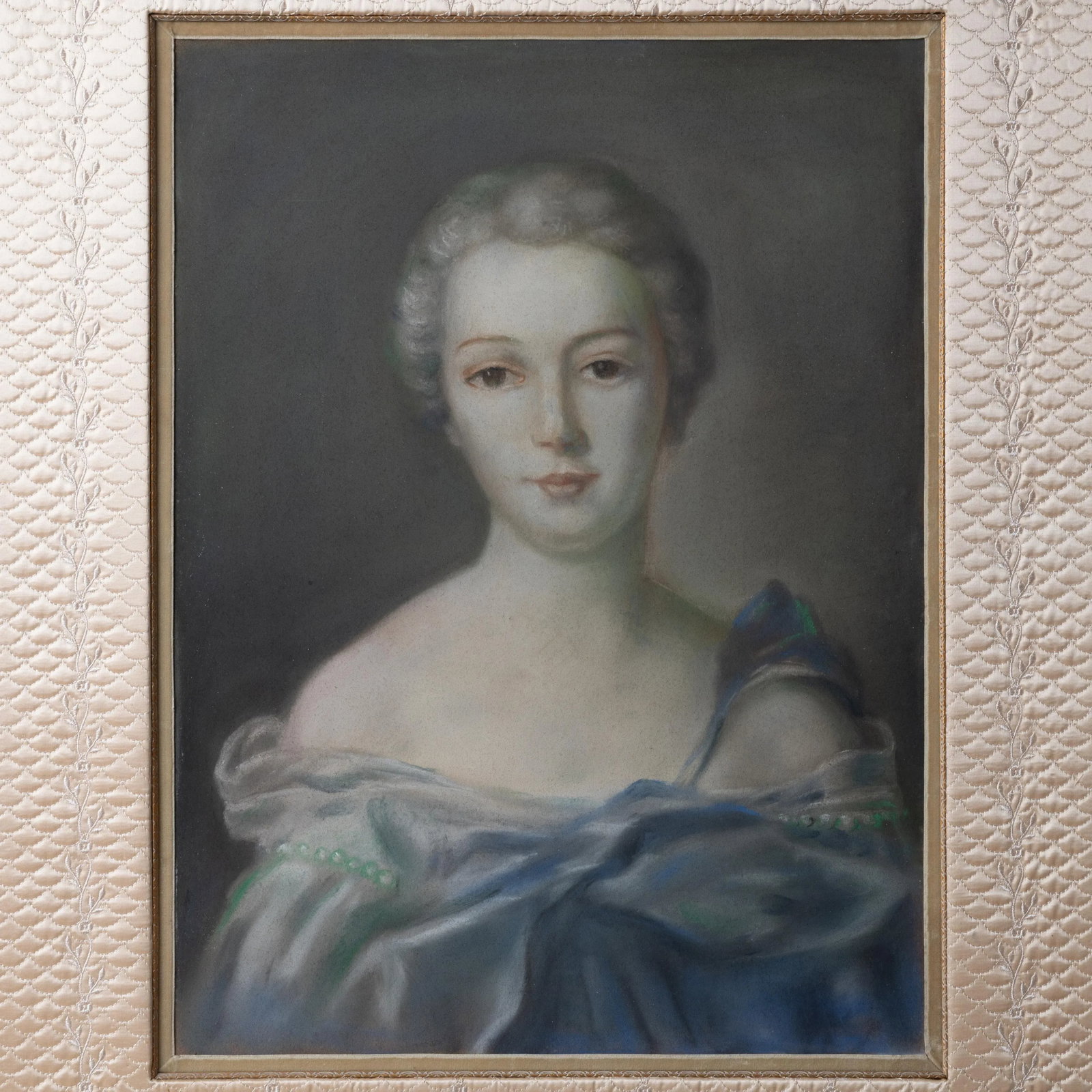 Madame De Pompadour Pastel Porait After Jean-Marc Nattier, 19th Century - 3