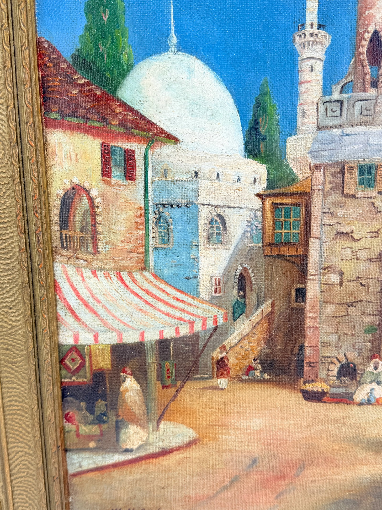 William Cox "Arab Scene" Landscape Oil on Canvas C. 1931 - 3