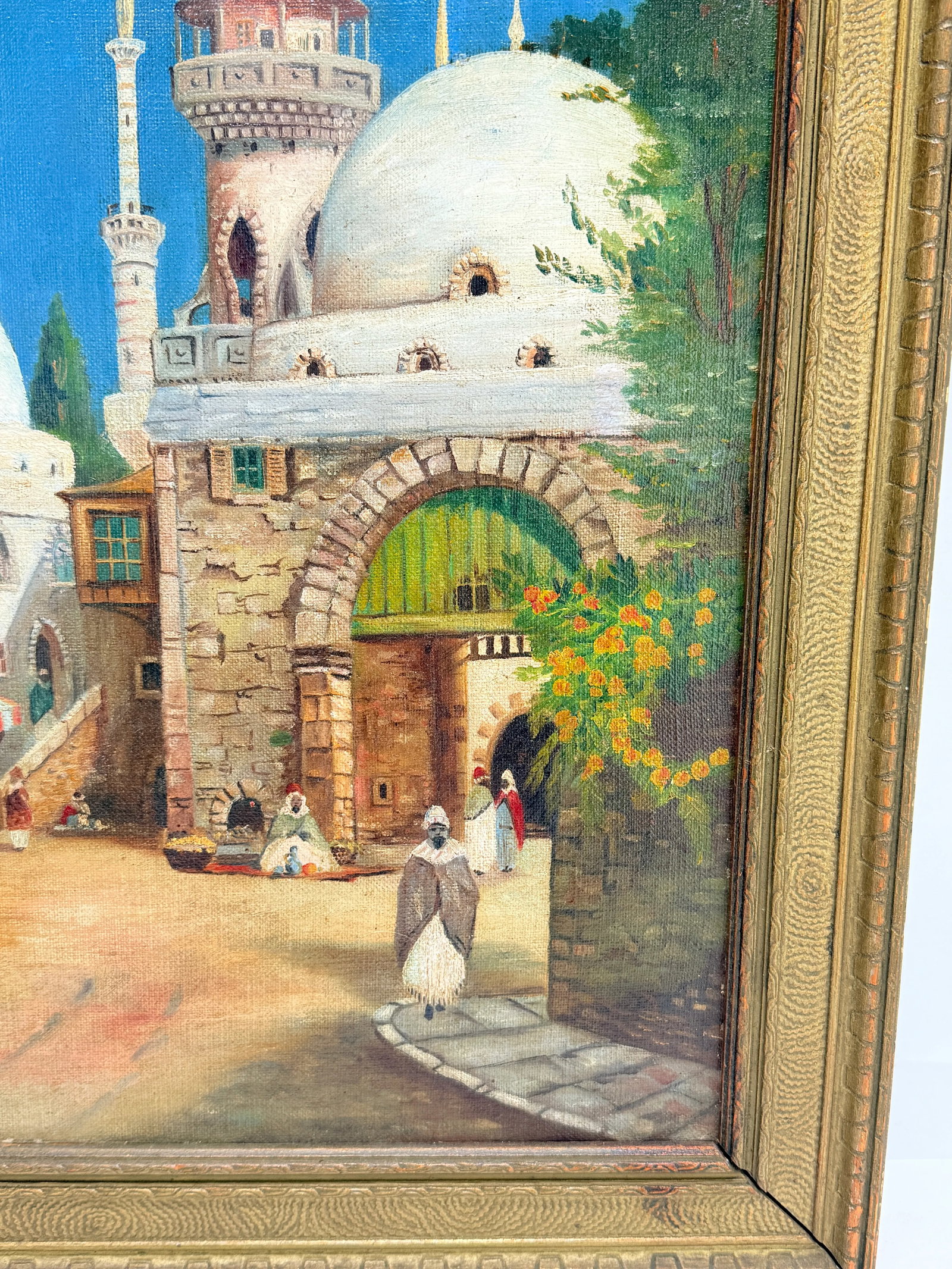 William Cox "Arab Scene" Landscape Oil on Canvas C. 1931 - 4