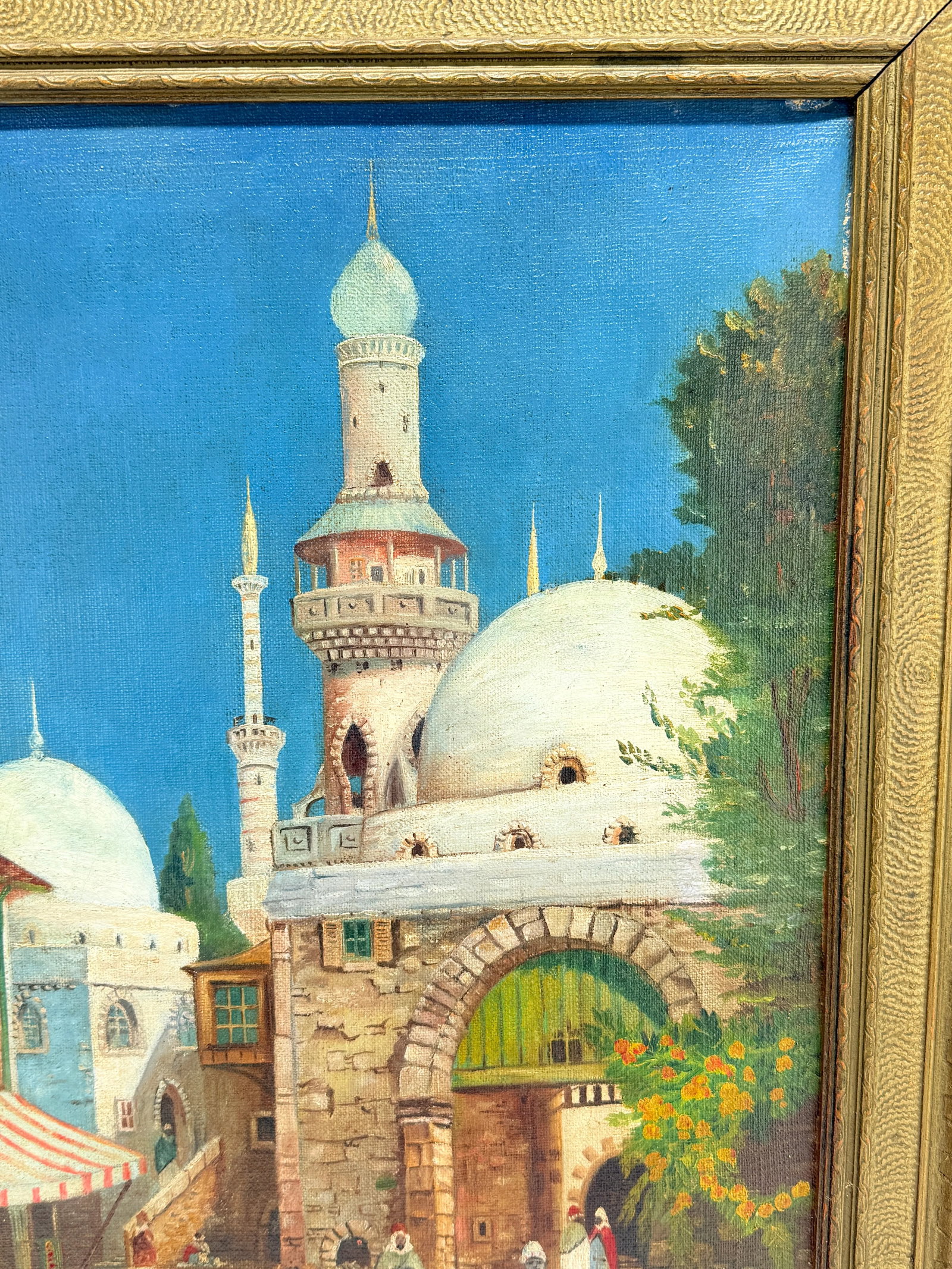 William Cox "Arab Scene" Landscape Oil on Canvas C. 1931 - 5