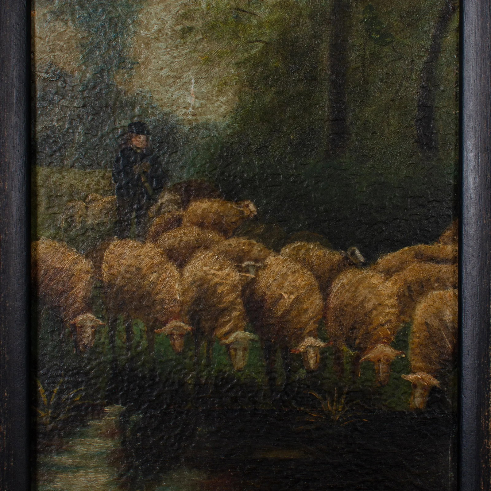 Shepherd and Flock Painting, 1917 - 3