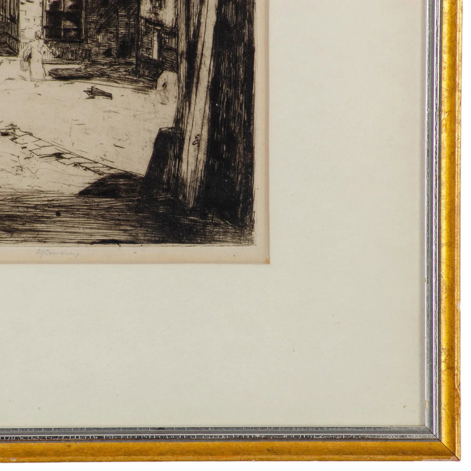 Sir David Young Cameron "Old La Roche" Etching, Belgium, 1907 - 4