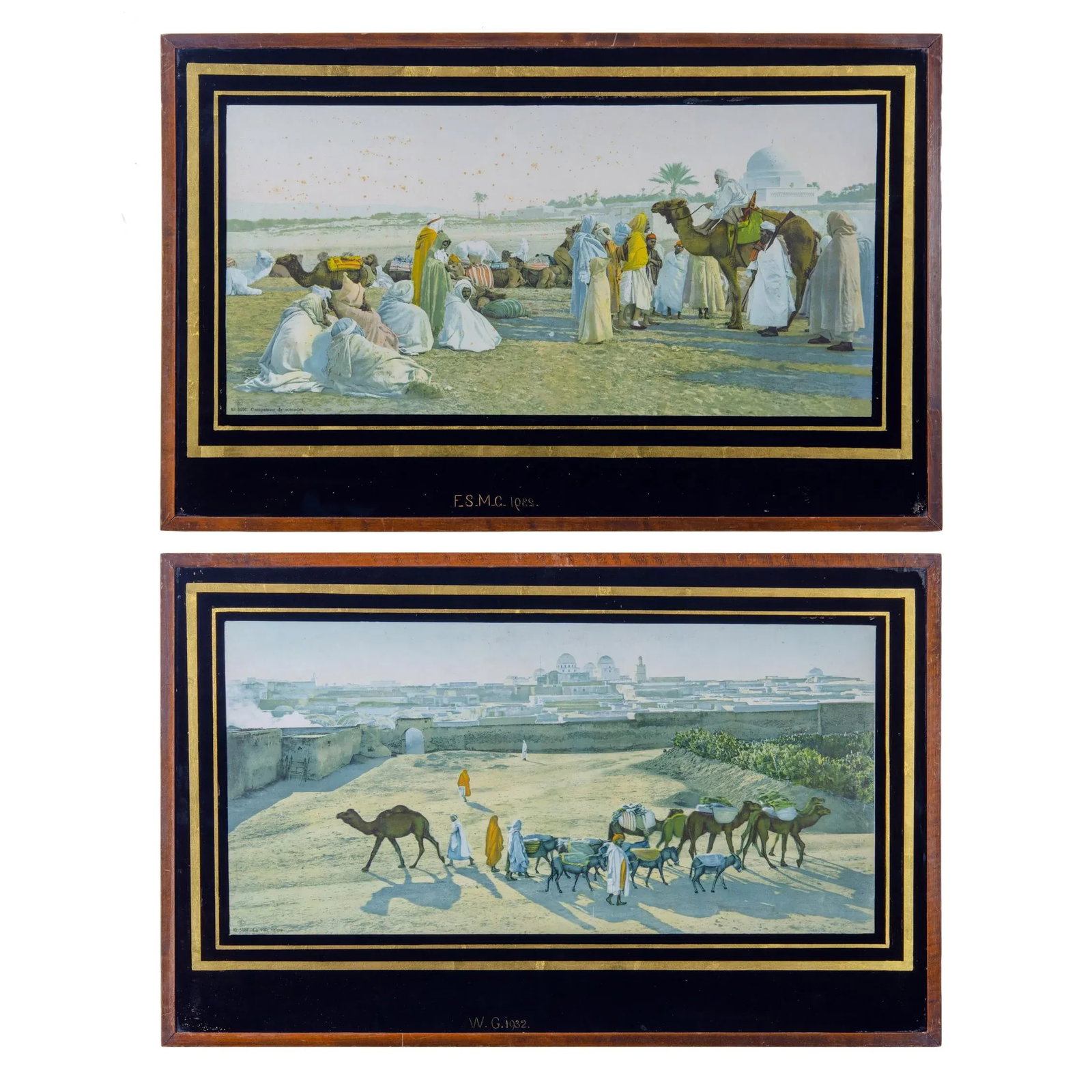 Lehnert & Landrock Heliogravures in Eglomise Frames - a Pair - 11