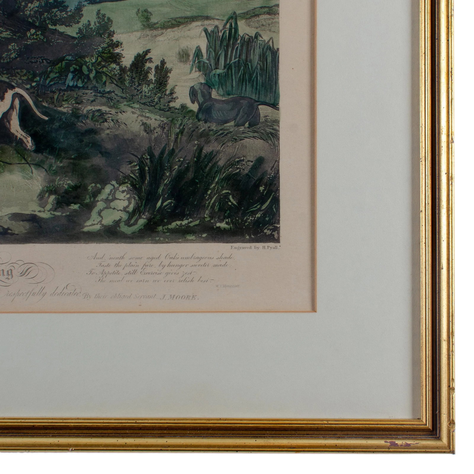 Gamekeepers Refreshing, Engraving by H. Pyall, After s.j.e. Jones, C.1829 - 6