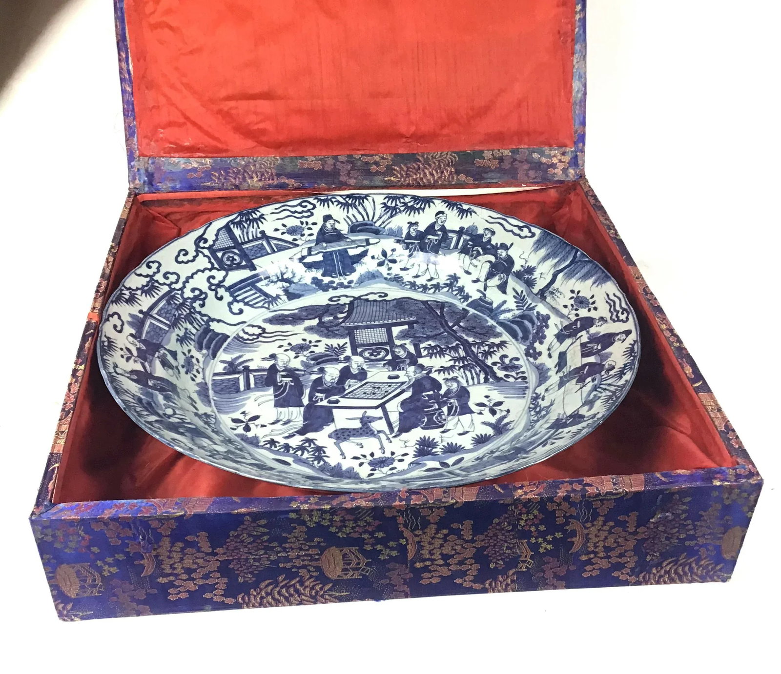 1800's Chinese Antique Porcelain Charger - 12