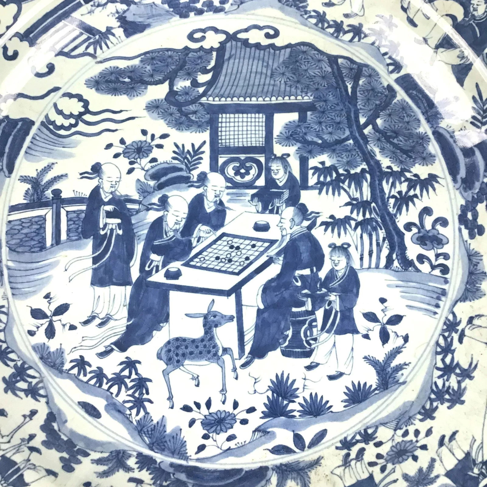 1800's Chinese Antique Porcelain Charger - 4