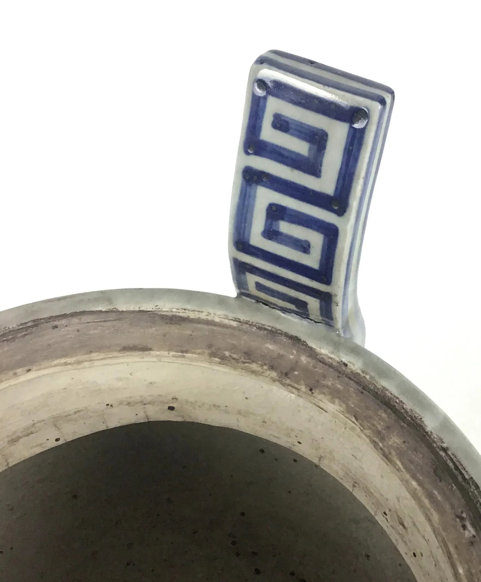 Antique Chinese Blue and White Tripod Incense Burner - 11