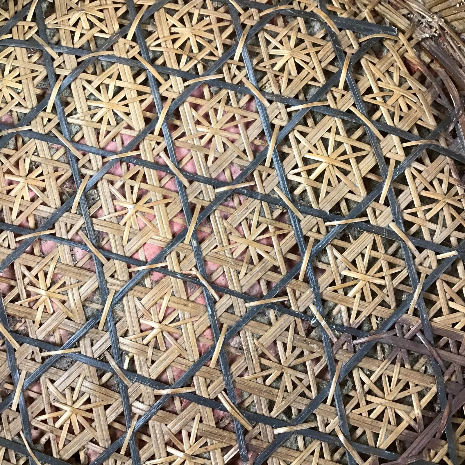 Antique Chinese Large Straw Basket - 10
