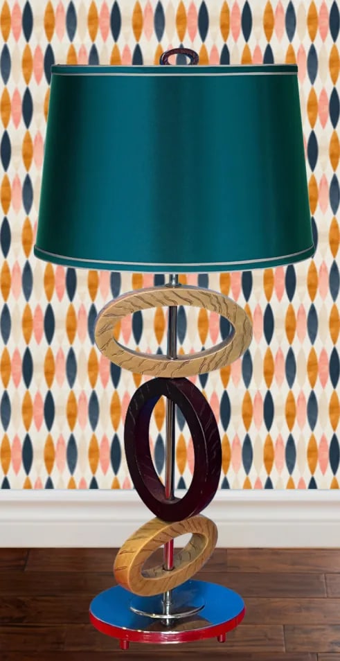 Vintage Balancing Elliptical Loop Table Lamp - 10