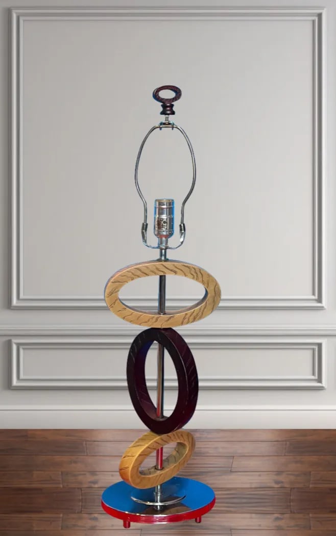 Vintage Balancing Elliptical Loop Table Lamp - 2