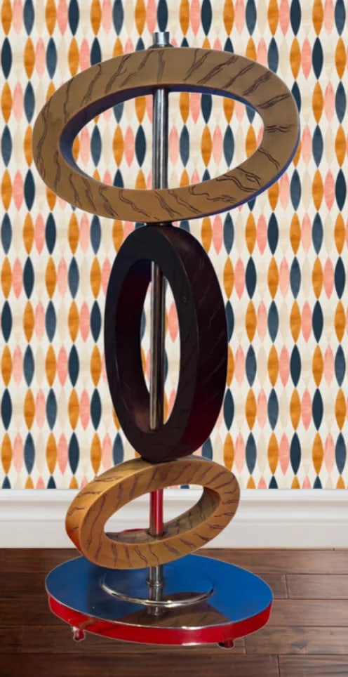 Vintage Balancing Elliptical Loop Table Lamp - 4