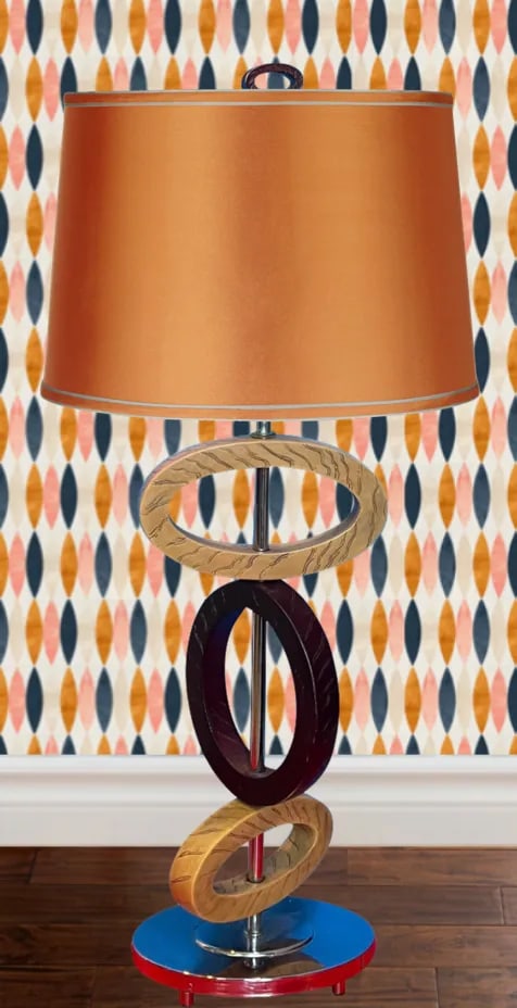 Vintage Balancing Elliptical Loop Table Lamp - 7
