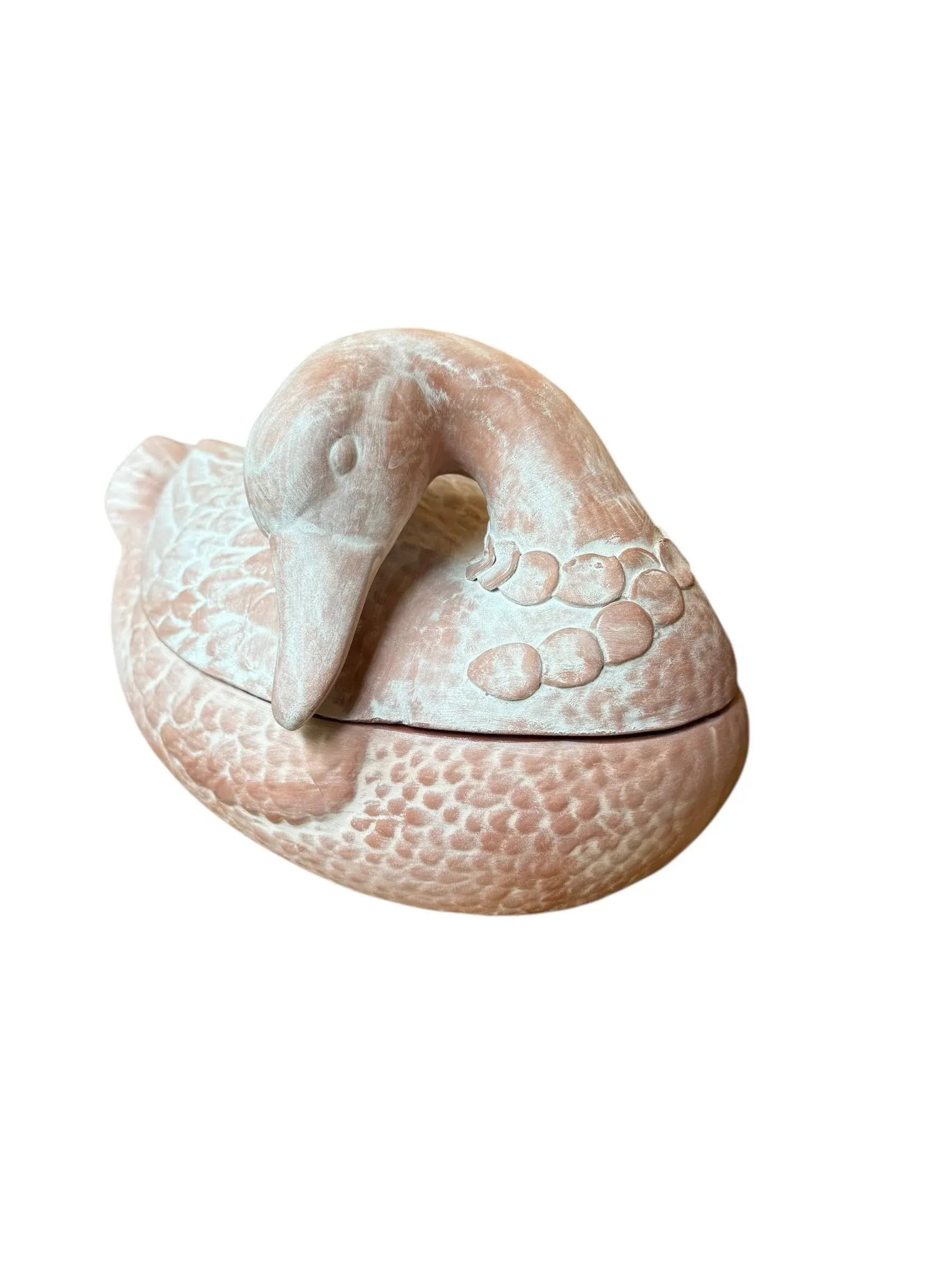 Vintage Italian Style Terra Cotta Duck Soup Tureen - 3