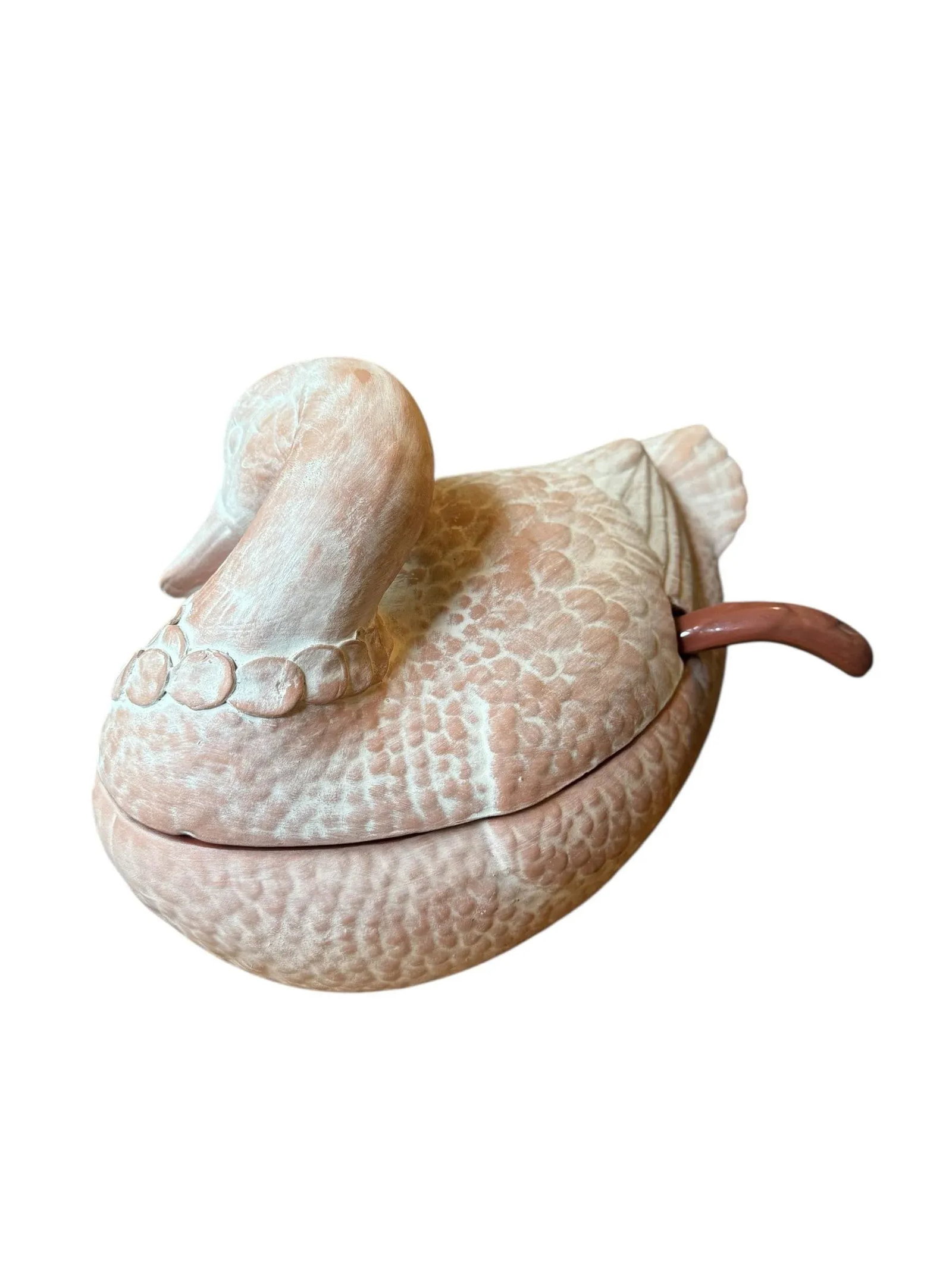 Vintage Italian Style Terra Cotta Duck Soup Tureen - 6