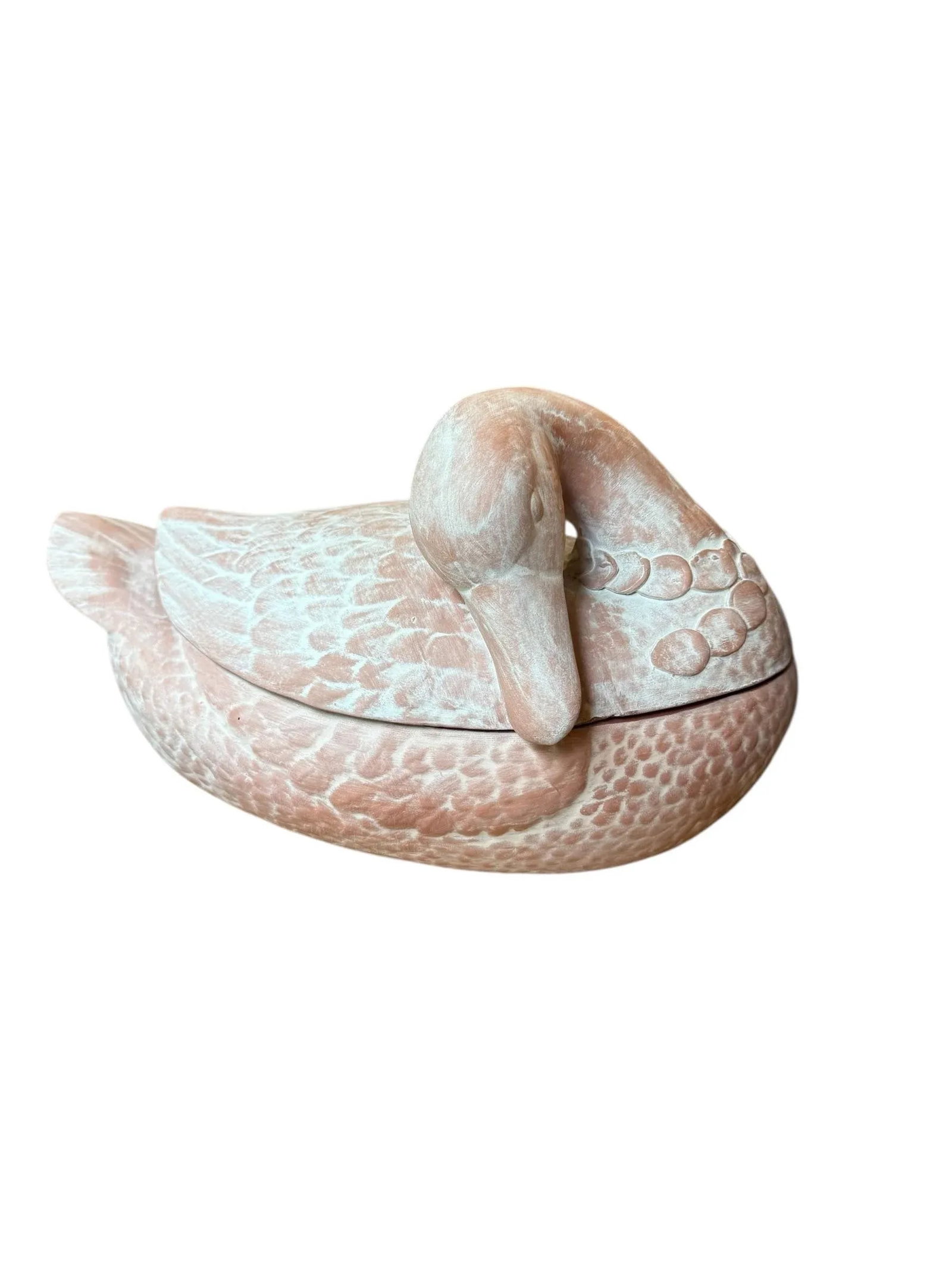 Vintage Italian Style Terra Cotta Duck Soup Tureen - 7