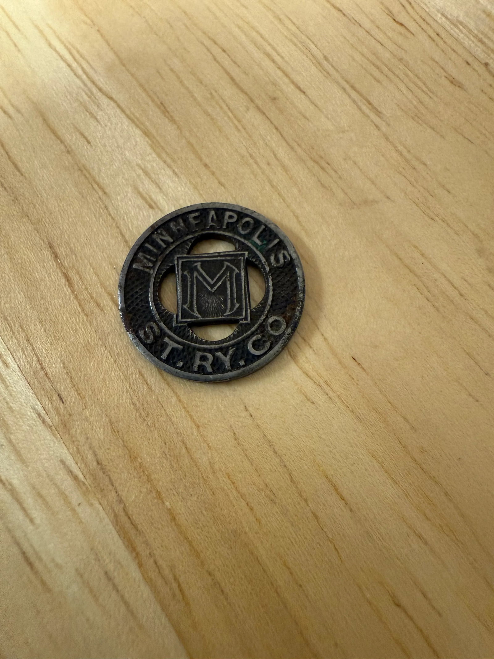 Street Car Tokens Minneapolis Minnesota Street Railway Co 1940s Good for One Fare - 3