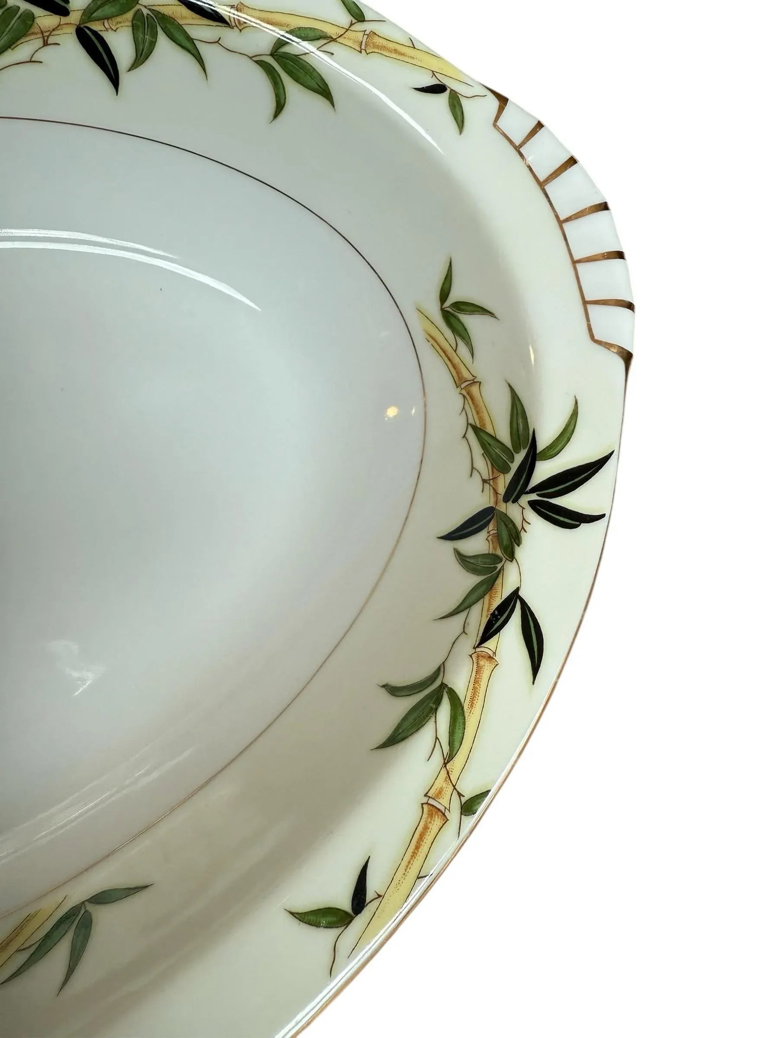Vintage Bali Hai Bamboo Porcelain Serving Bowls by Narumi Japan - Set of 2 - 3