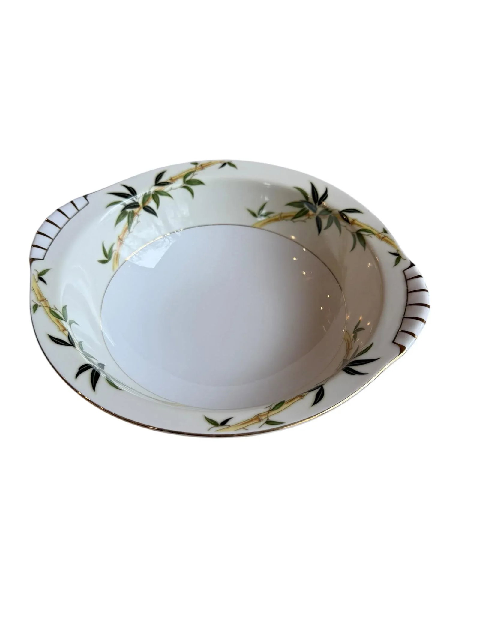 Vintage Bali Hai Bamboo Porcelain Serving Bowls by Narumi Japan - Set of 2 - 9