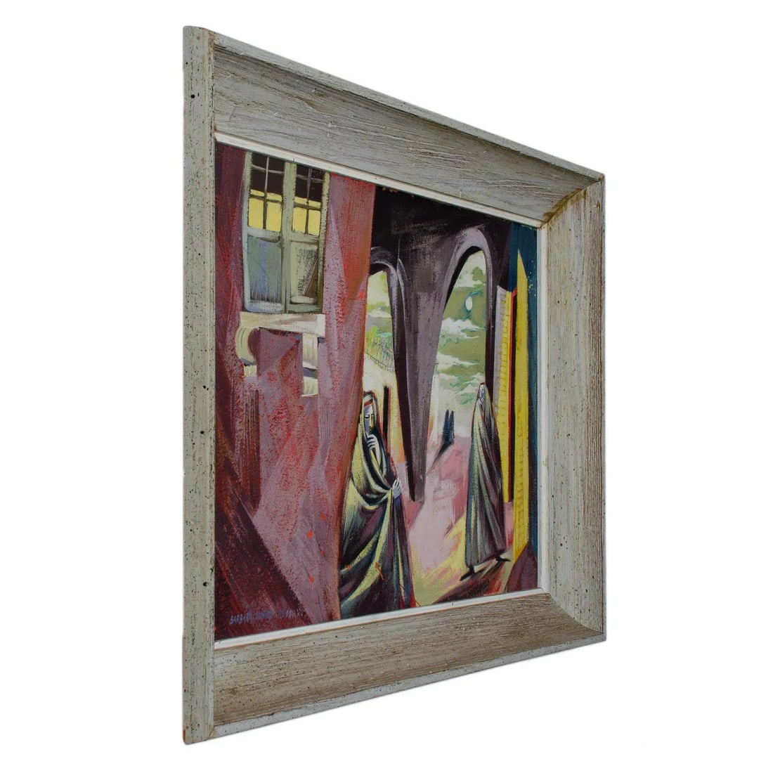 1920s Surrealist Oil on Board, by Barbara Warren Weismann - 2
