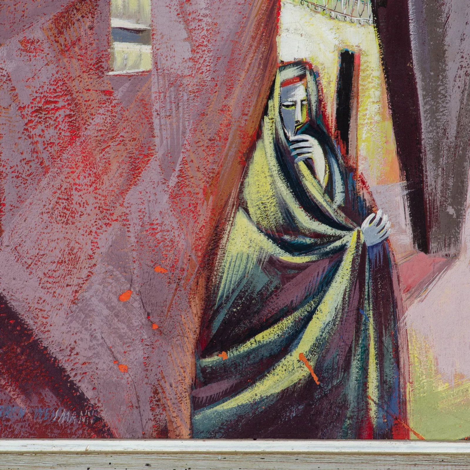 1920s Surrealist Oil on Board, by Barbara Warren Weismann - 6