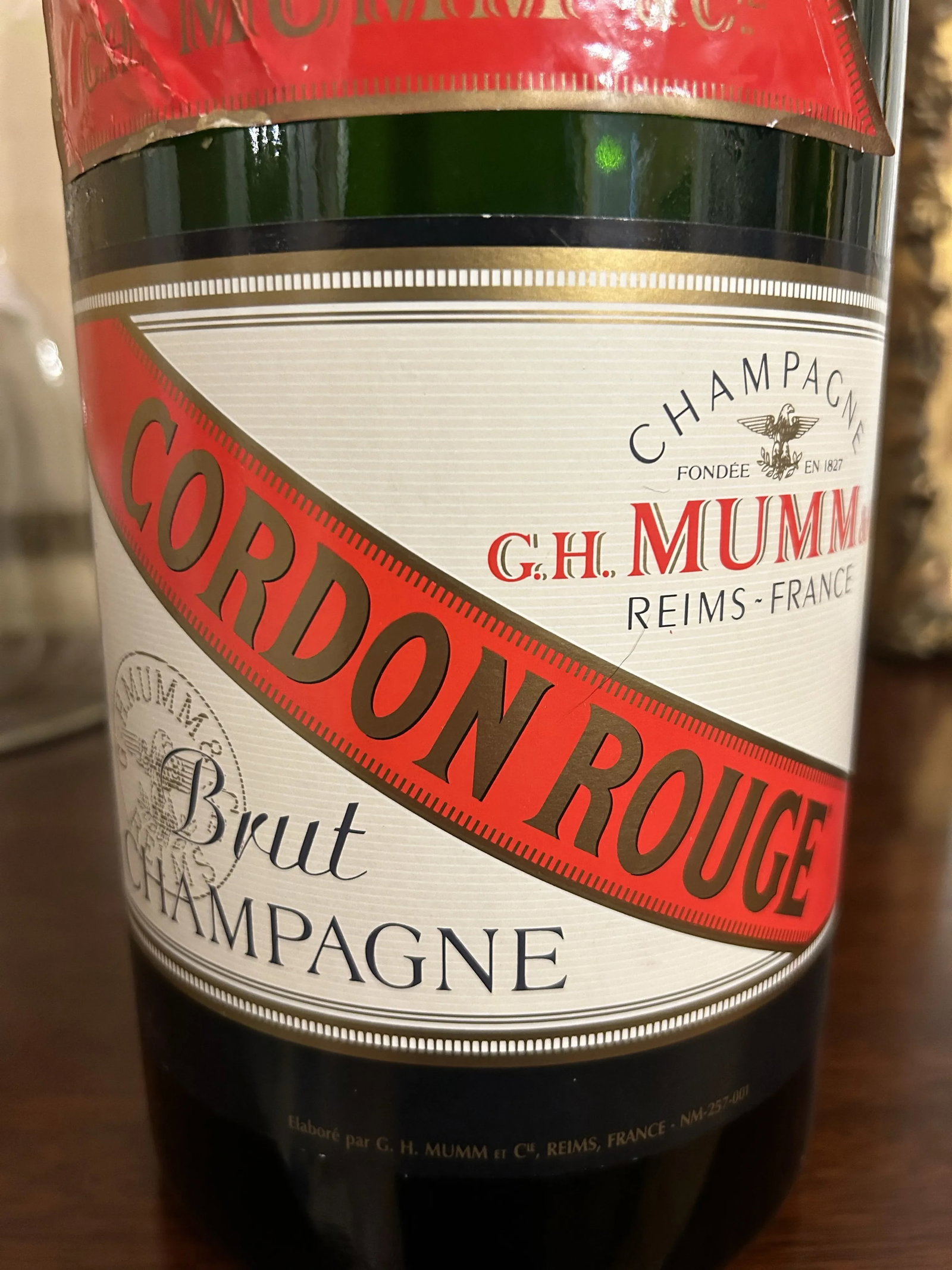 Vintage Large Champagne Bottle for Display - 4