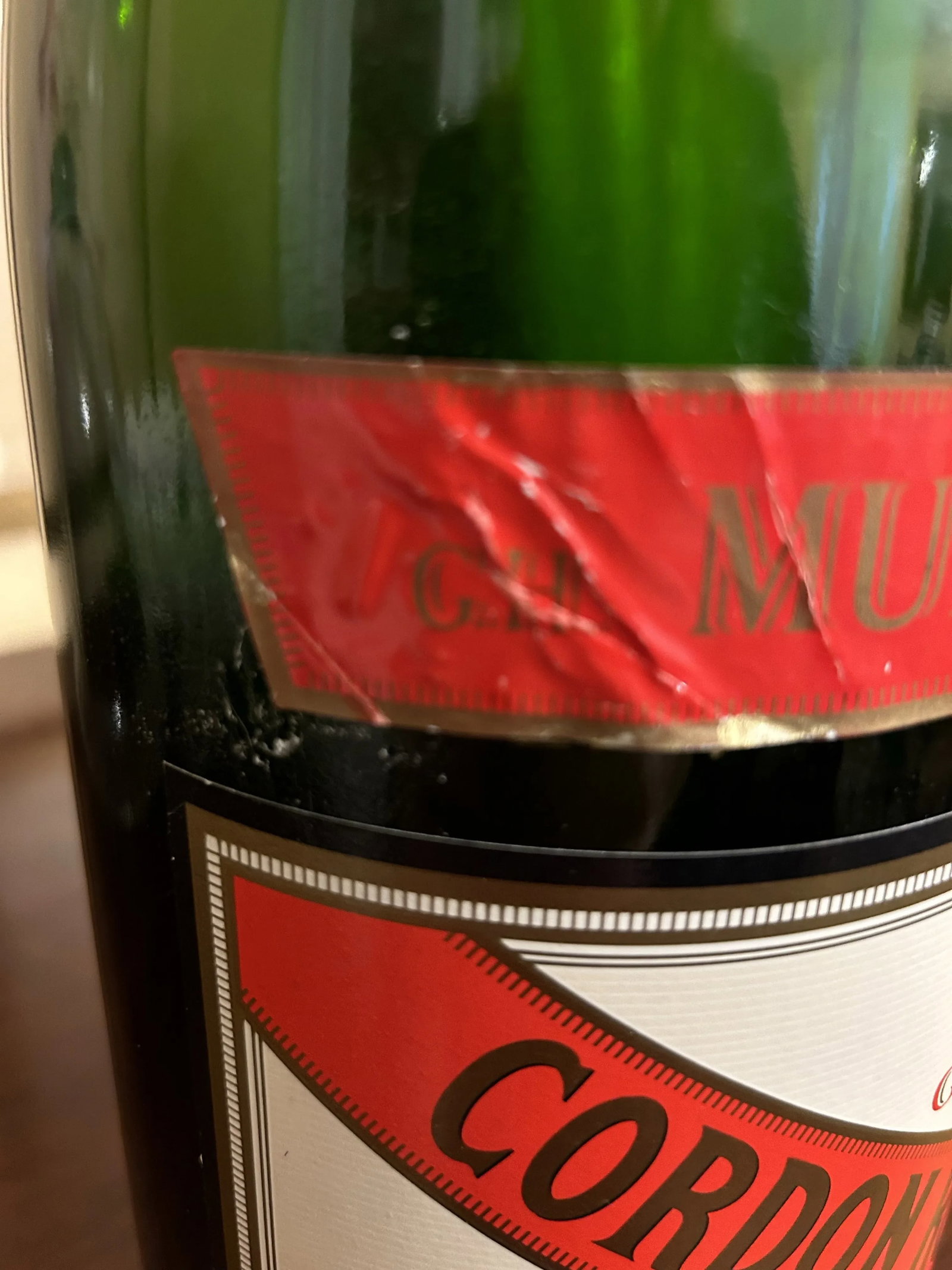 Vintage Large Champagne Bottle for Display - 7