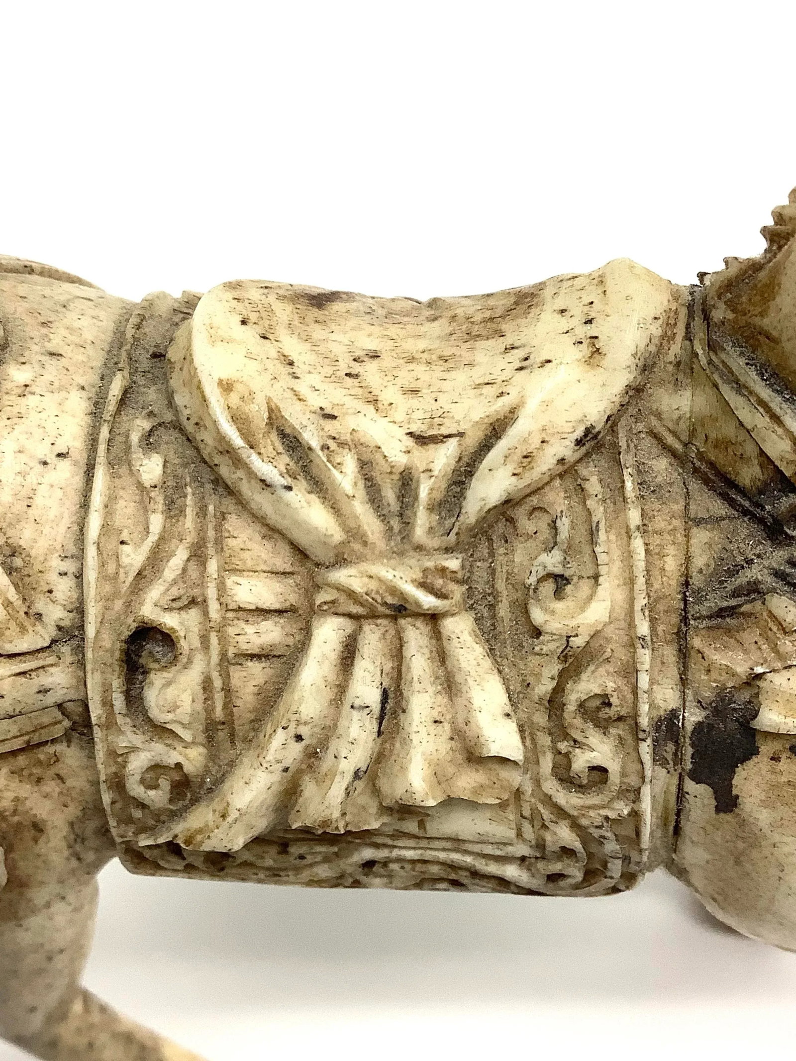 Tessellated Bone Hand Carved Tang Horses a Pair - 10