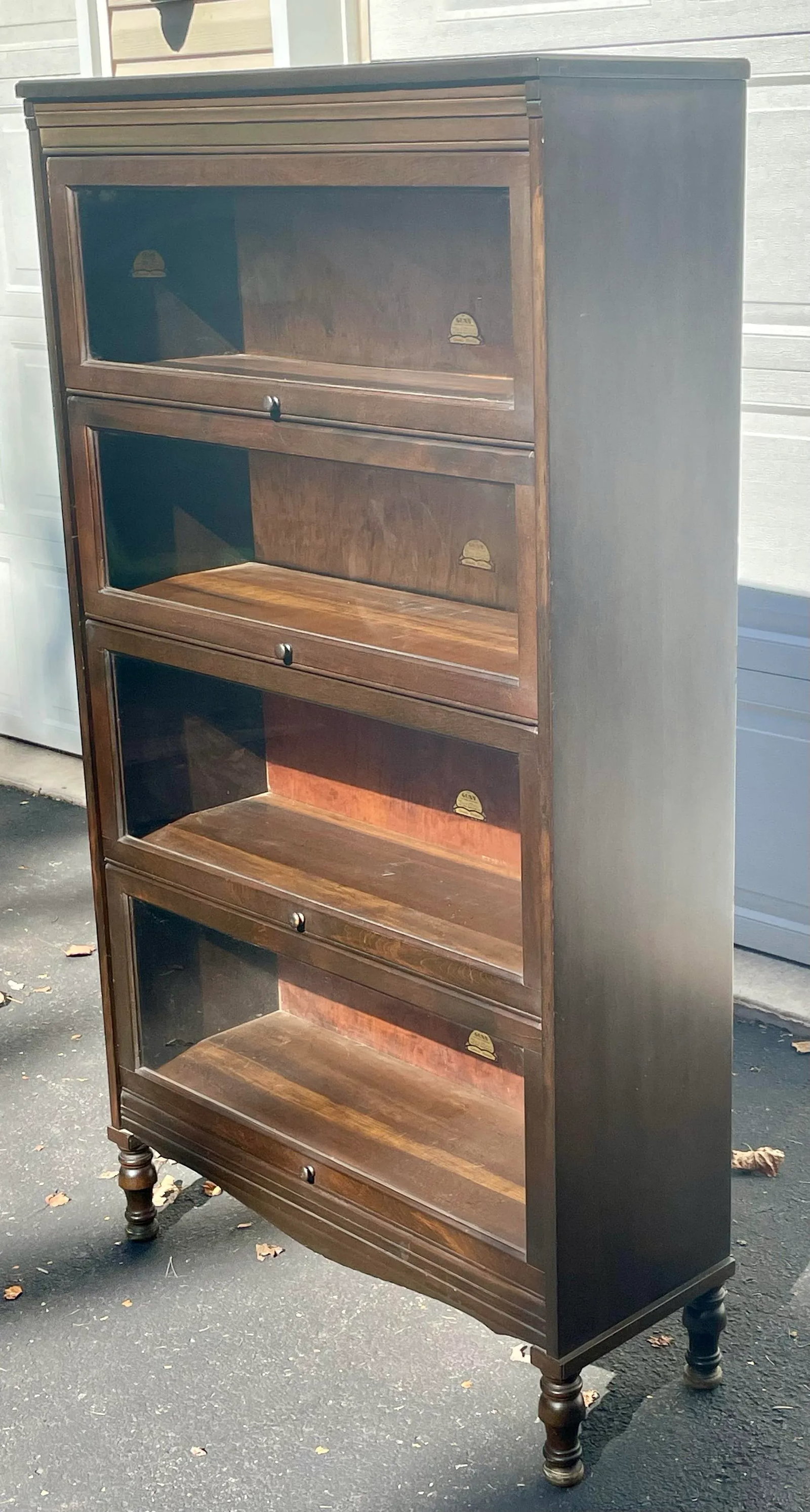 Gunn Vintage Barrister Style Bookcase - 2