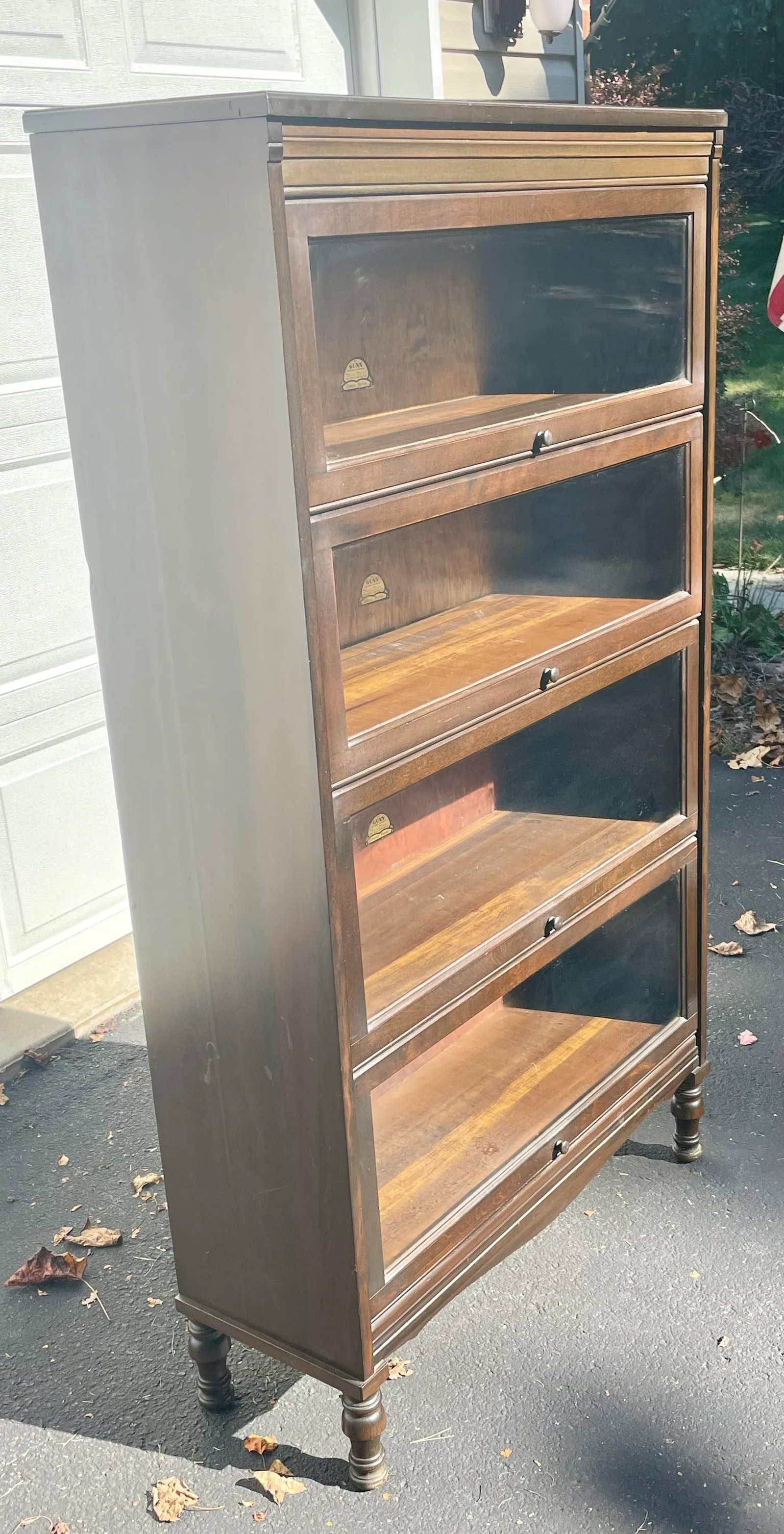 Gunn Vintage Barrister Style Bookcase - 3