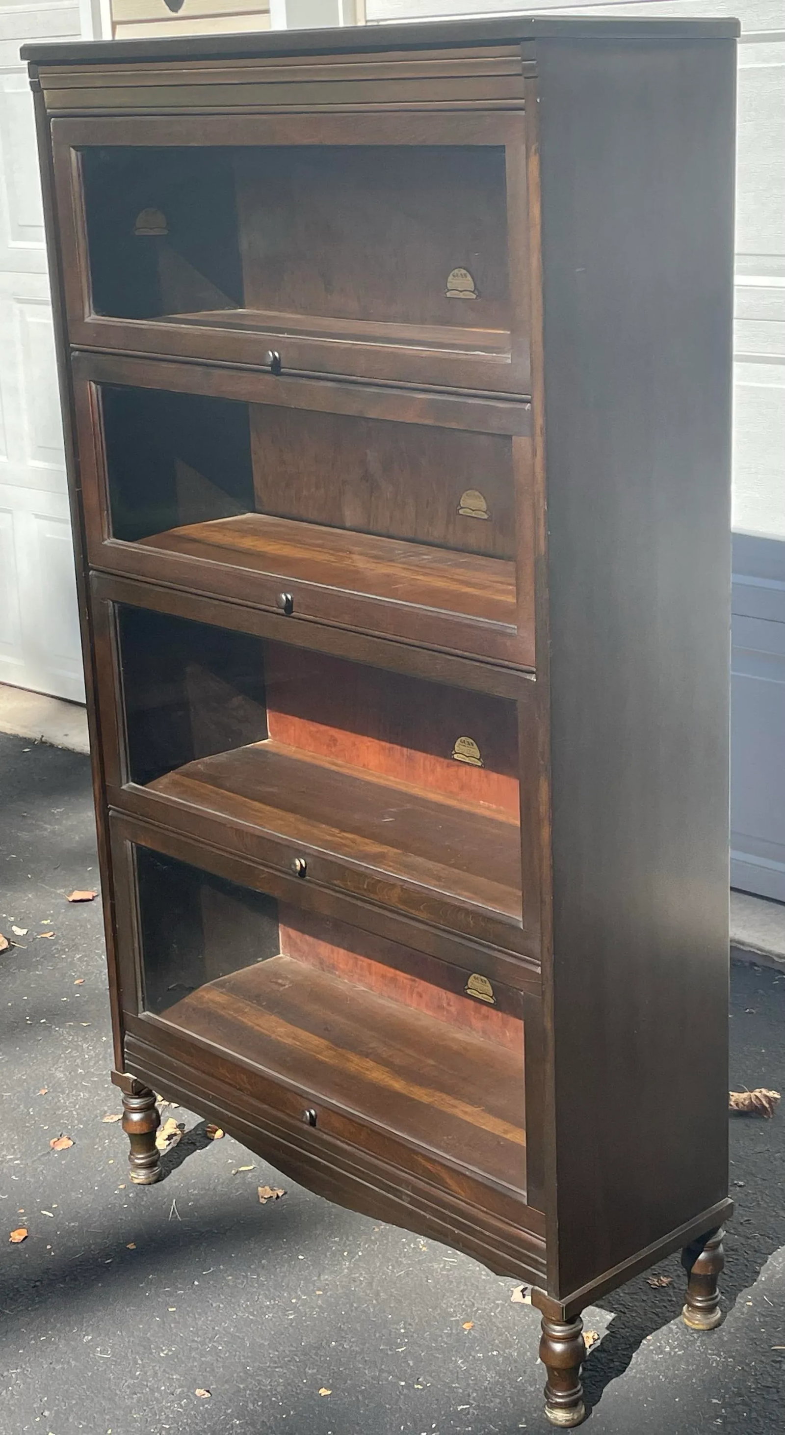 Gunn Vintage Barrister Style Bookcase - 4