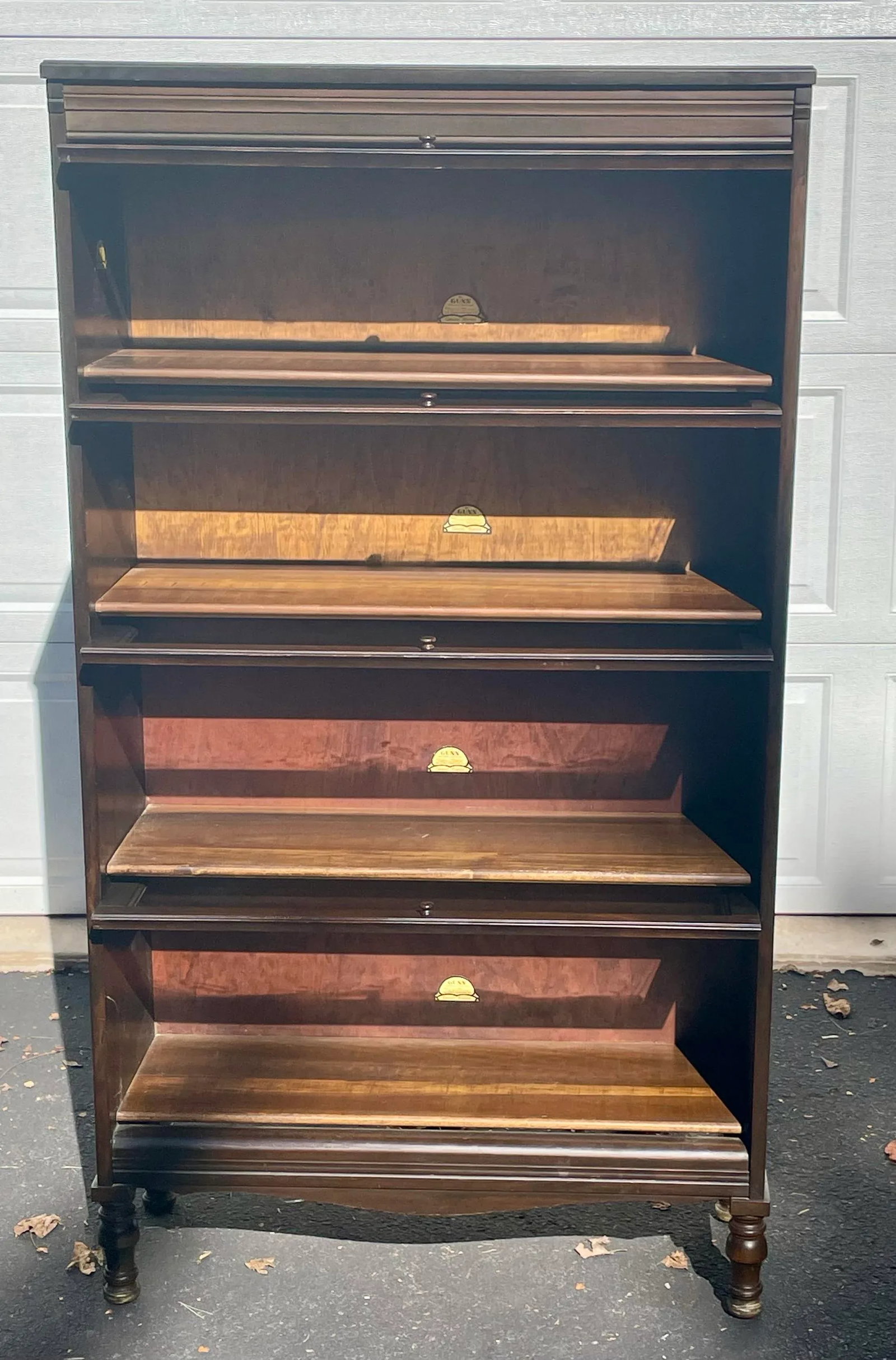 Gunn Vintage Barrister Style Bookcase - 7