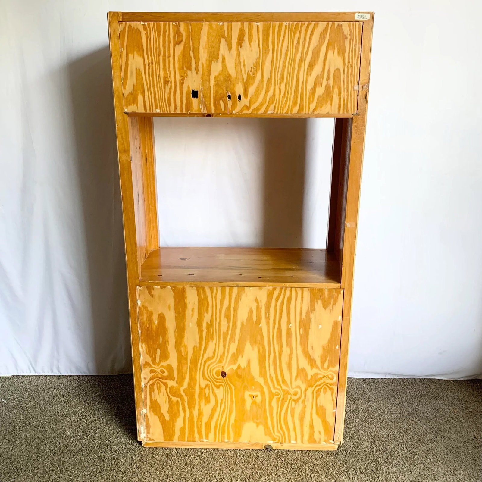 Boho Chic Coastal Bamboo and Wood Etagere/Cabinet - 7