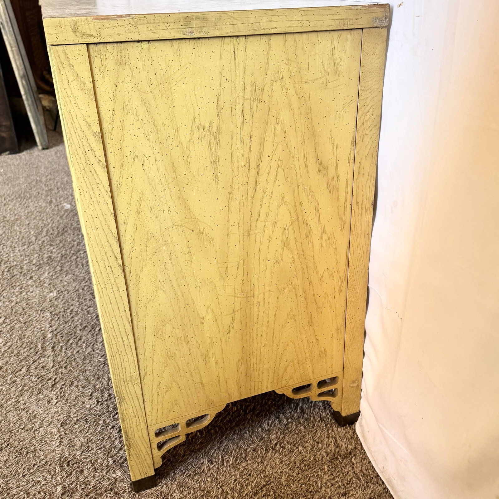 Vintage Chinoiserie "Shanglrila" Dresser With Mirror by Dixie - 11