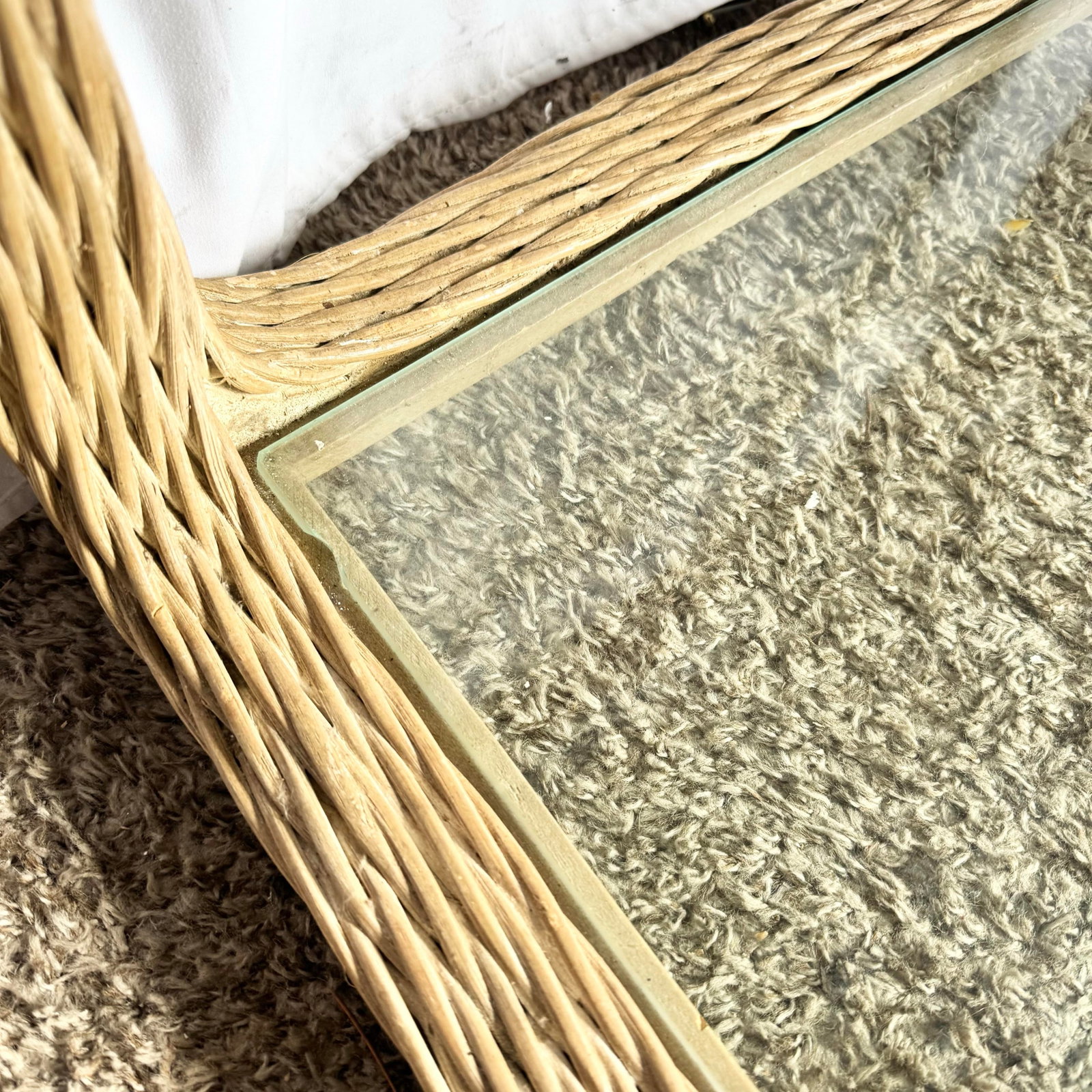 Vintage Boho Chic Twisted Wicker Etageres - A Pair - 5