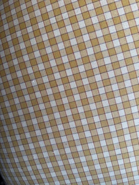 Antique French Louis XV-Style Bergere Chair, Yellow Gingham Upholstery - 8