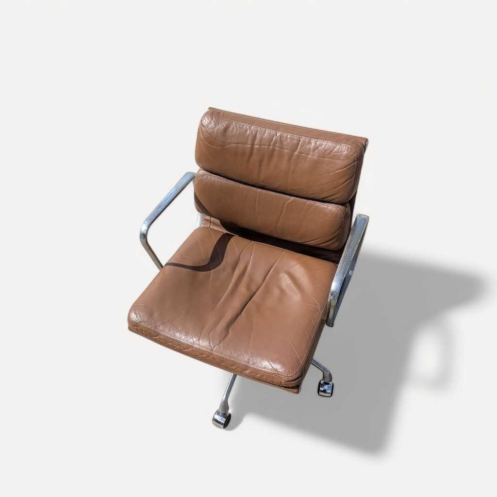 Mid-Century Modern Eames Soft Pad Chair by Herman Miller, 1960s, Leather - 14