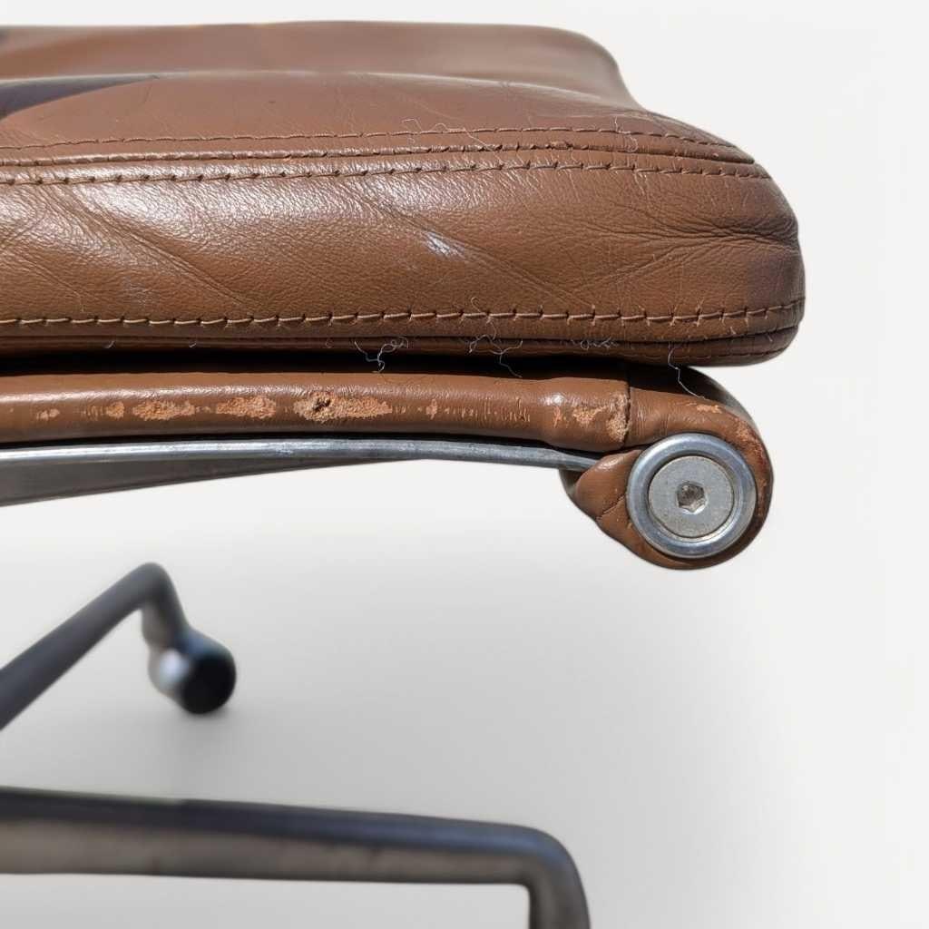 Mid-Century Modern Eames Soft Pad Chair by Herman Miller, 1960s, Leather - 3
