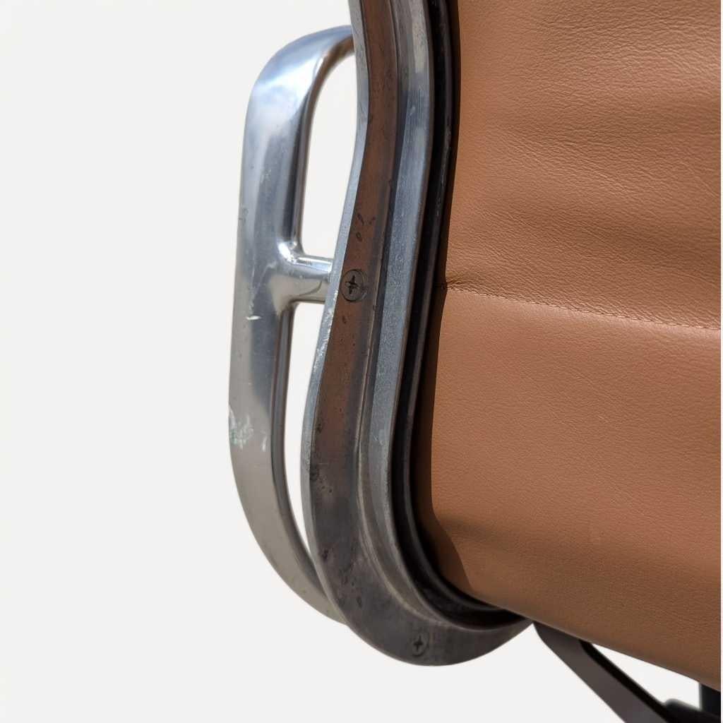 Mid-Century Modern Eames Soft Pad Chair by Herman Miller, 1960s, Leather - 5