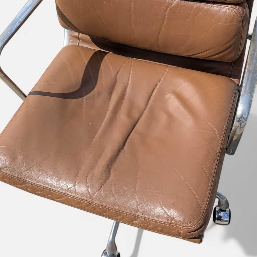 Mid-Century Modern Eames Soft Pad Chair by Herman Miller, 1960s, Leather - 6
