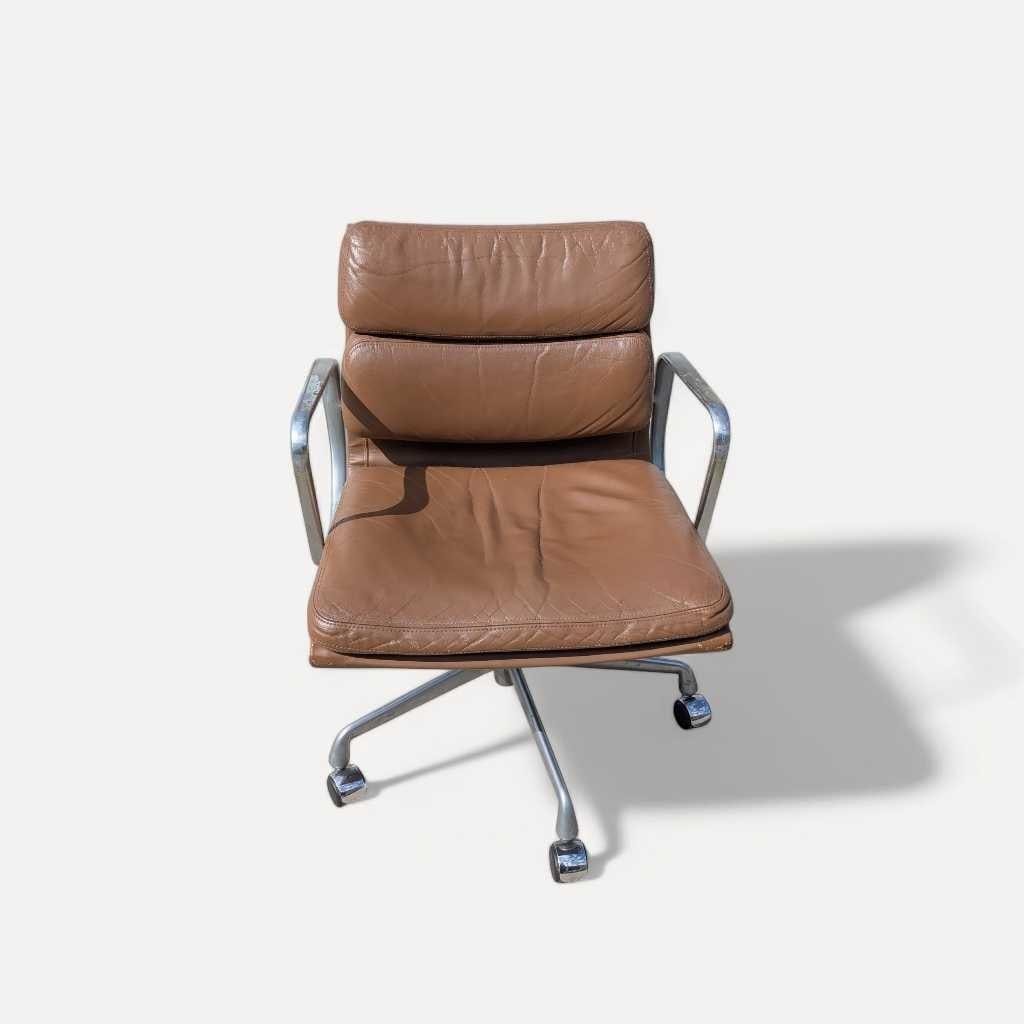 Mid-Century Modern Eames Soft Pad Chair by Herman Miller, 1960s, Leather - 8