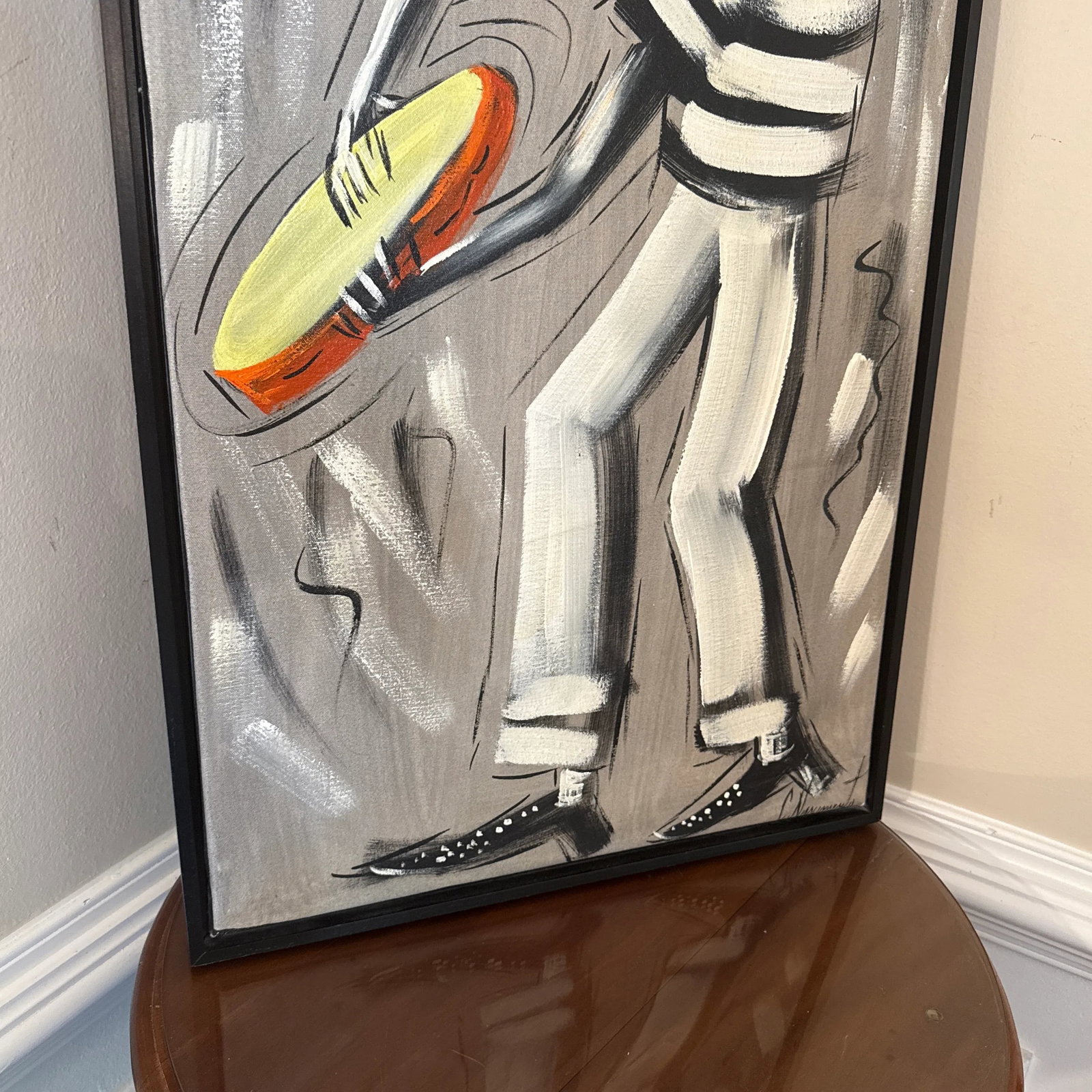 1970s Vintage Abstract Portrait Painting - 5