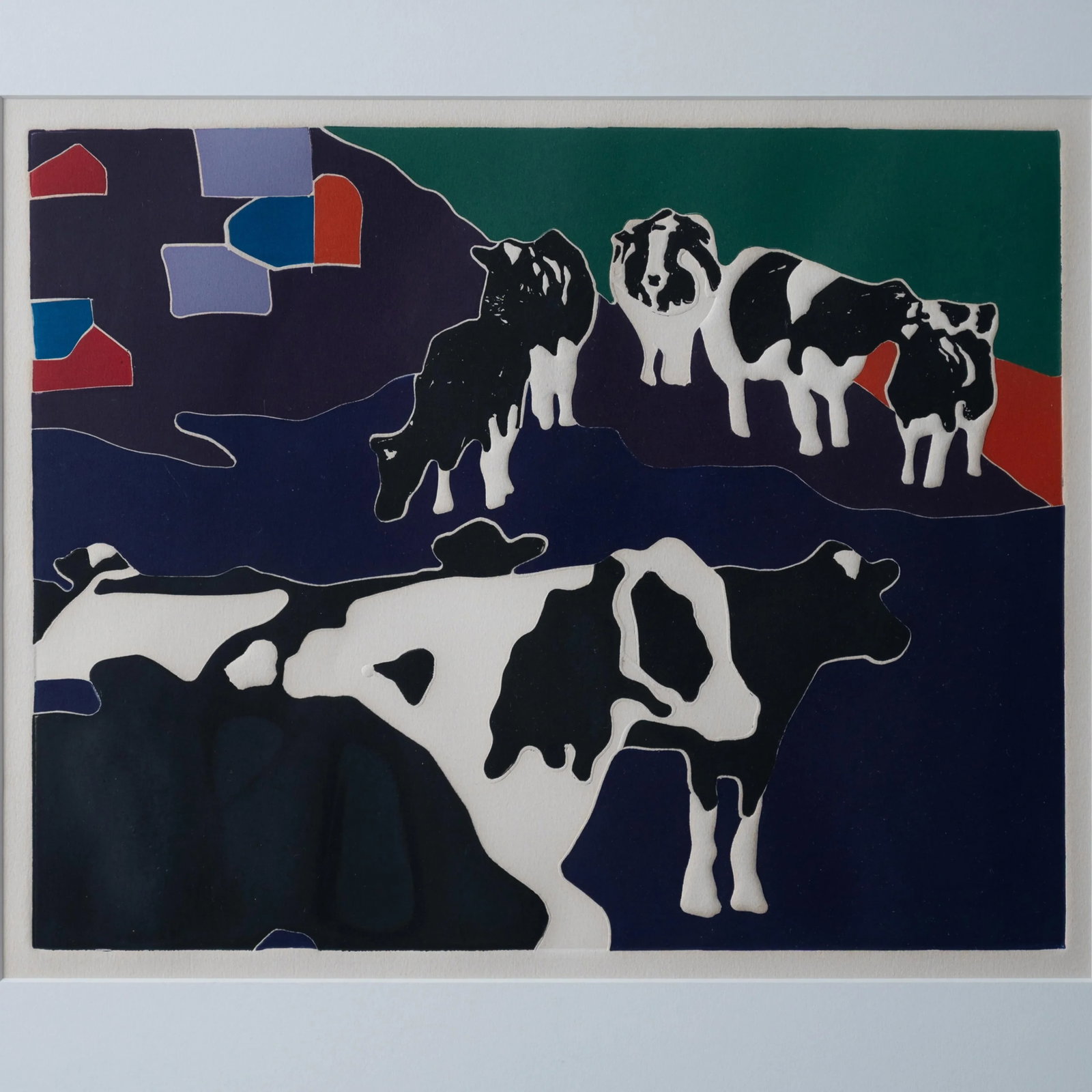 Woody Jackson Ben Jerry's Holstein Cows Lithograph - 3