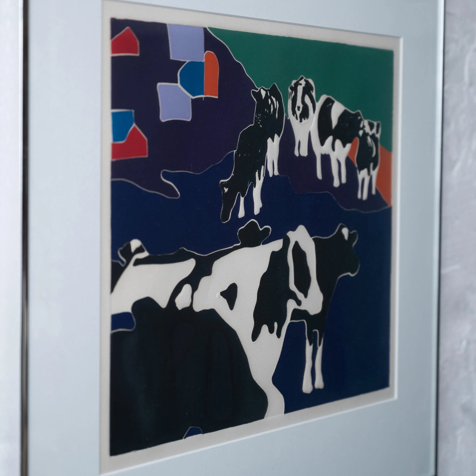 Woody Jackson Ben Jerry's Holstein Cows Lithograph - 4