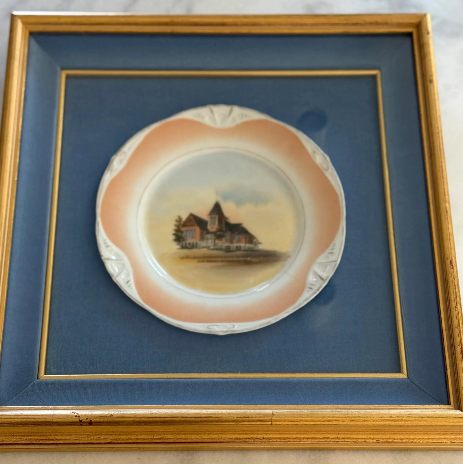 Framed Vintage Collector Plate - 6