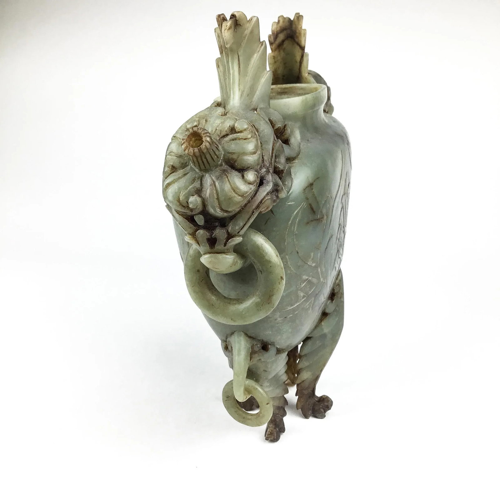 Carved Chinese Soapstone Ritual Ewer - 2