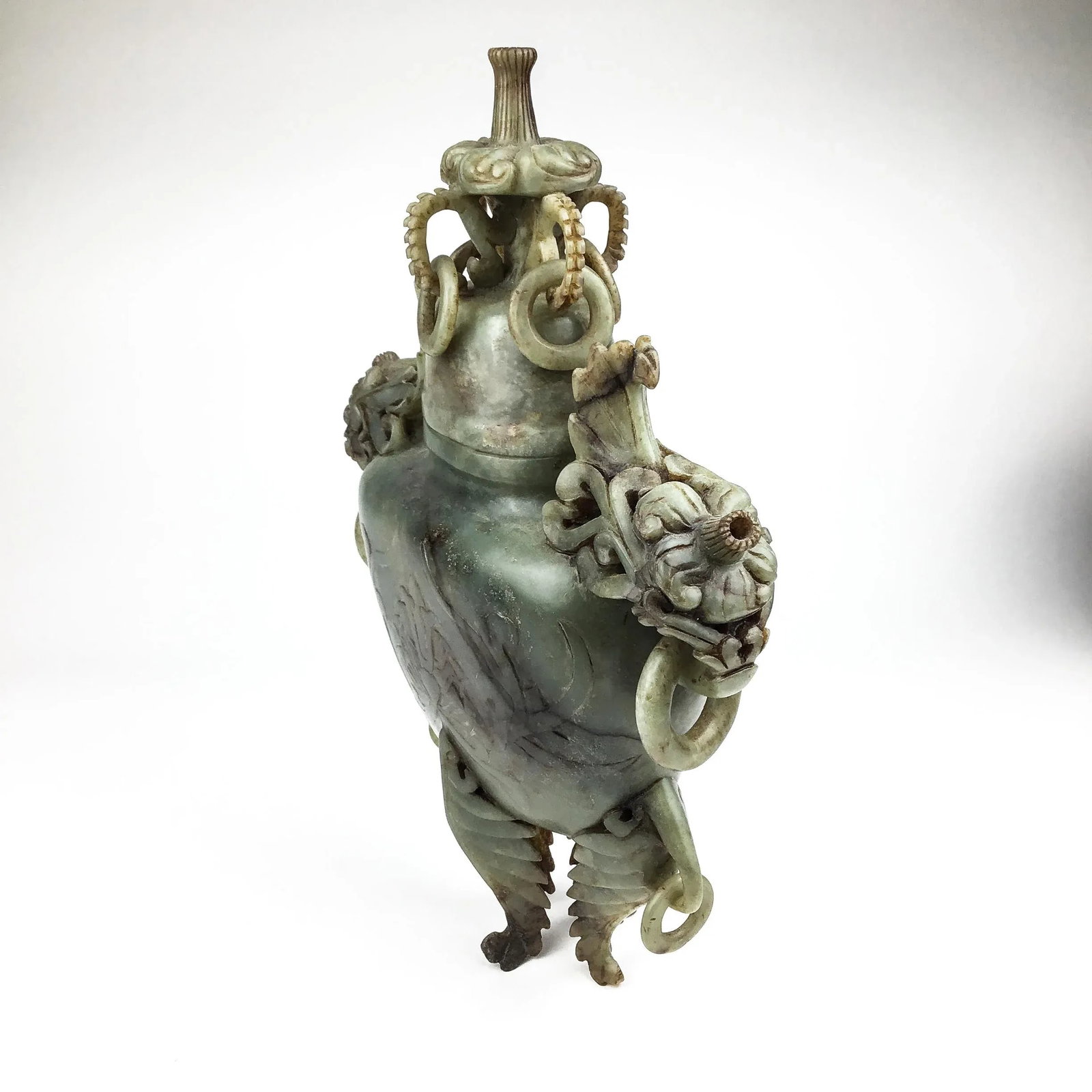 Carved Chinese Soapstone Ritual Ewer - 4